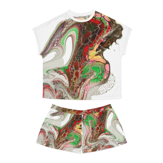 Women's Pajama Set - Bouncing Bunny Print